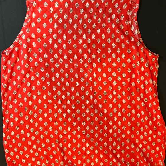 Eddie Bauer Red Patterned Tank Top - Picture 5 of 6